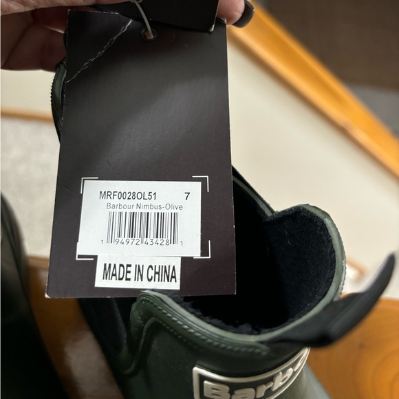 Barbour Mens Rainboot - NWT size 7 ($100 retail) - Picture 6 of 7